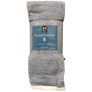 Blue Cove - Member's Mark Soft & Absorbent Leno Waffle Kitchen Towel Set, 100% C